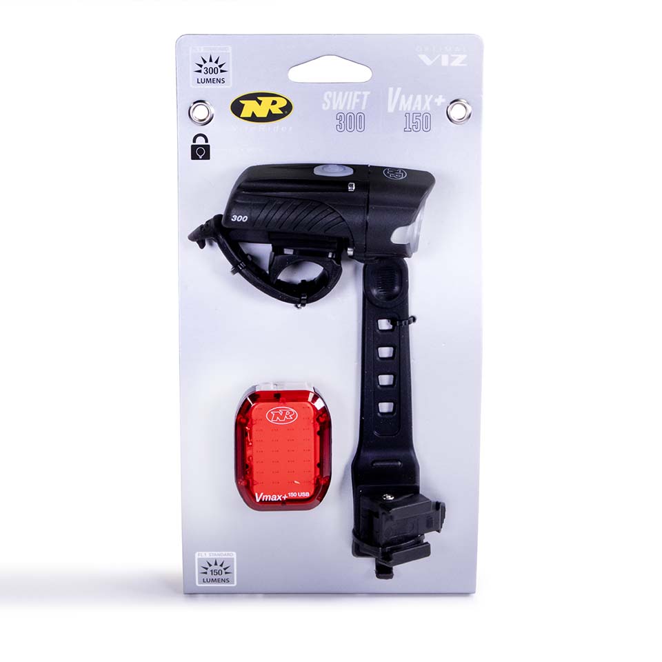 Swift™ 300 and Vmax+™ 150 Combo Front and Rear Light Set