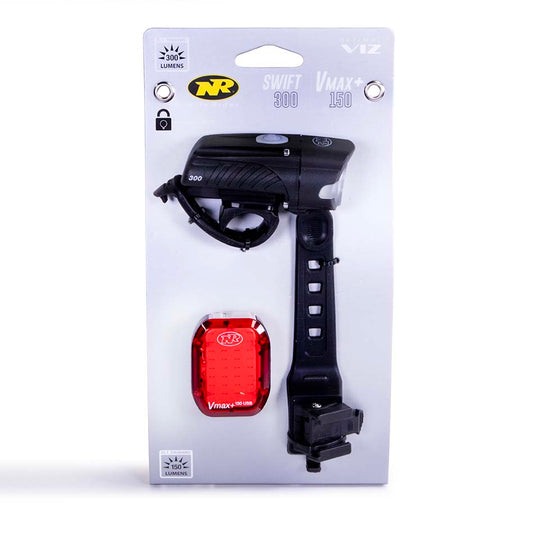 Swift™ 300 and Vmax+™ 150 Combo Front and Rear Light Set