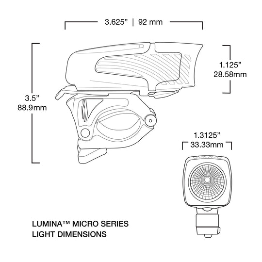 small compact lightweight bike light headlight cycling safety