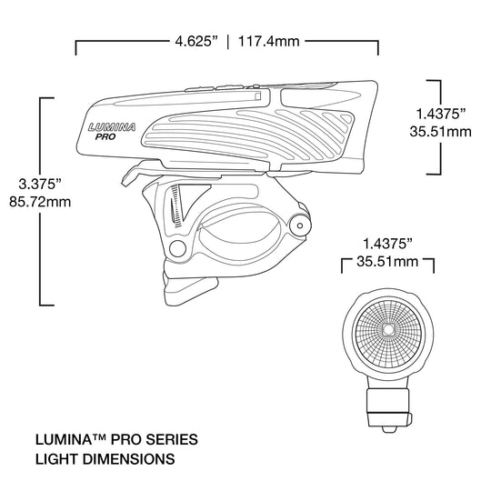 niterider lumina pro head light specifications