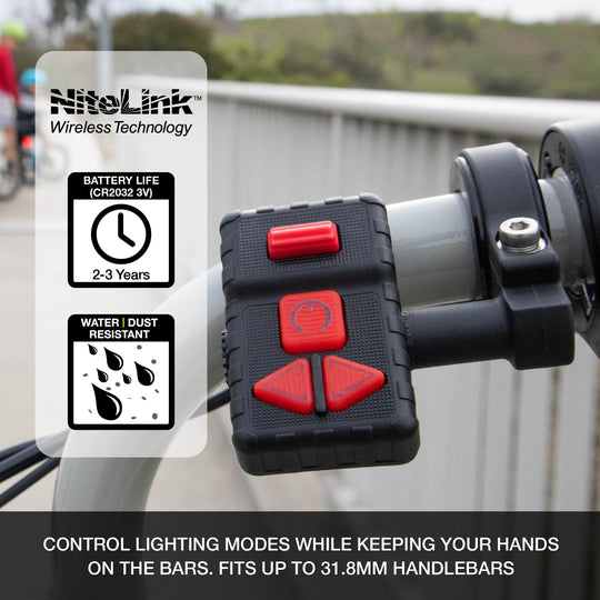 nitelink wireless remote bike light ebike road bike mtb