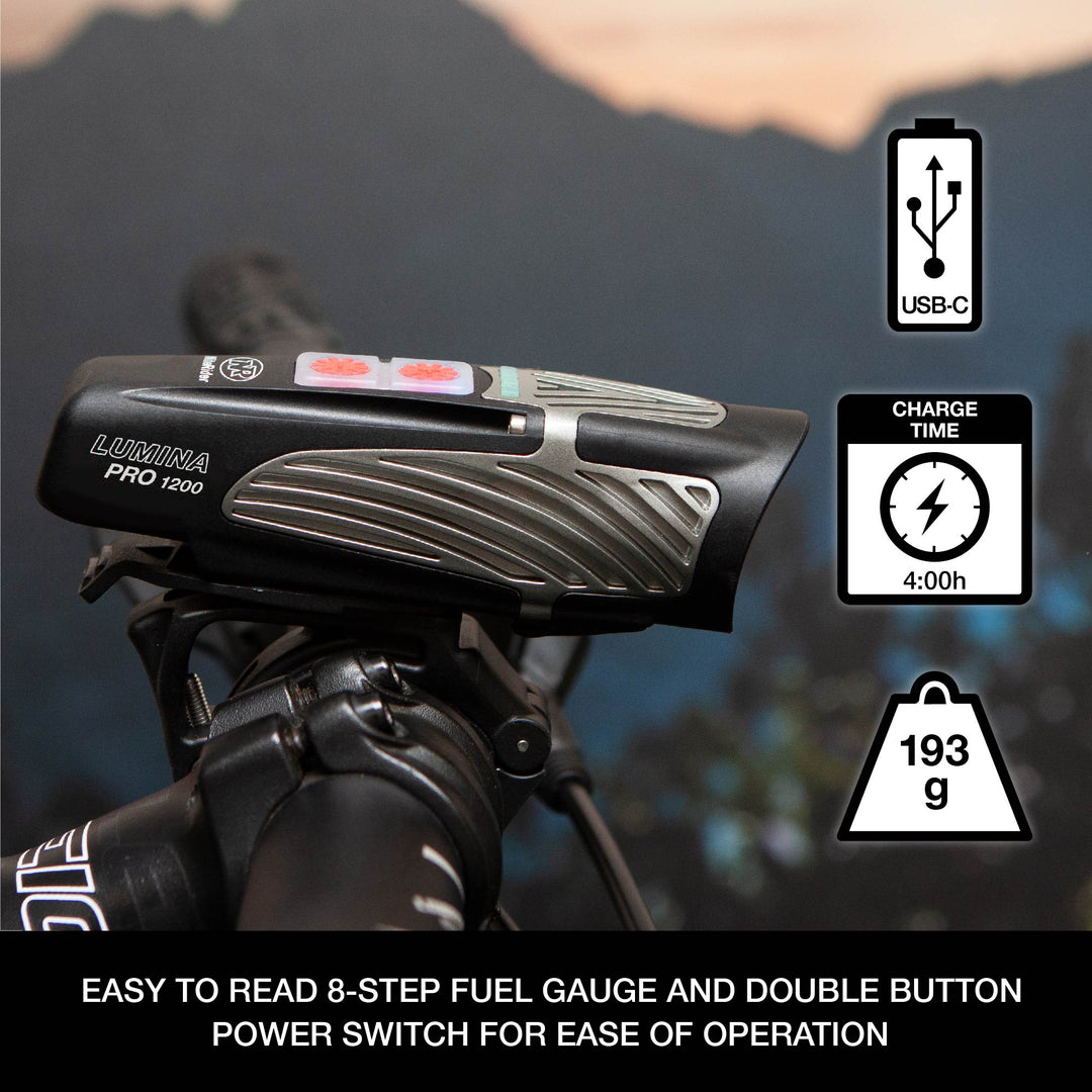 niterider lumina boost pro 1200 handlebar mounted 1200 lumens bright