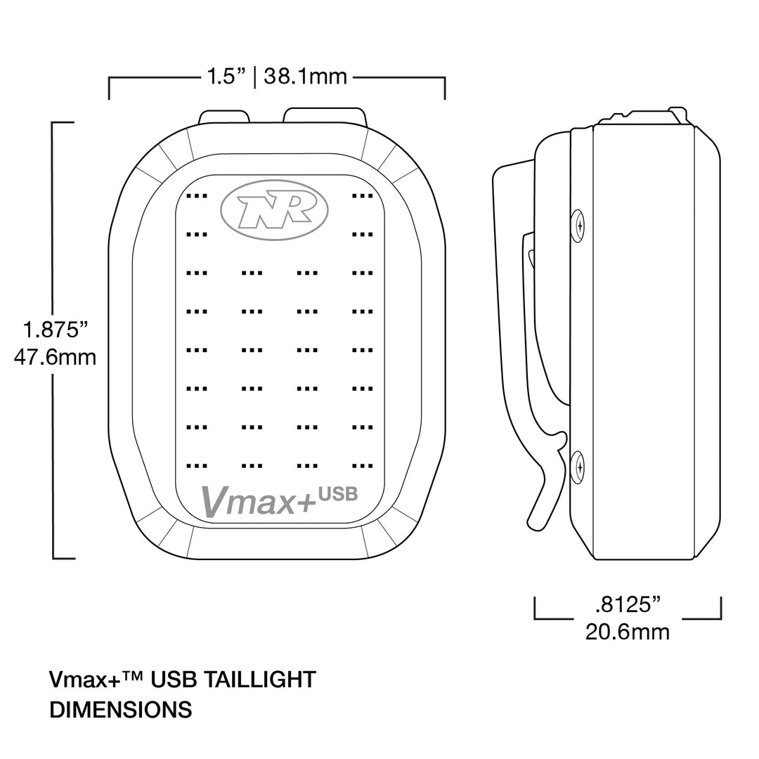 niterider vmax taillight compact bright bike light