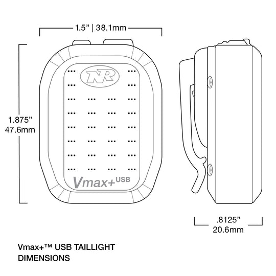 niterider vmax taillight compact bright bike light